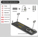 Mandotos household abdominal wheel fitness board for core strengthening and abdominal exercises. Black wheel with handles.