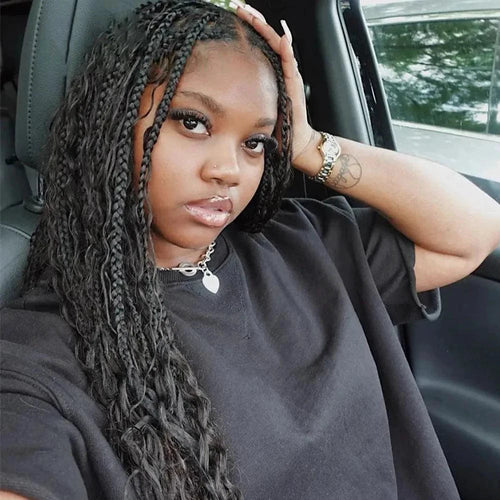Human hair 20-inch deep wave braiding bundle with P4/27 highlights by MANDOTOS, perfect for stunning hairstyles.