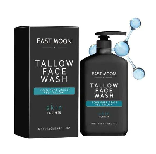 Mandotos HydraGlow Daily Face Wash in a pump bottle, showing the clear gel formula and fresh packaging.