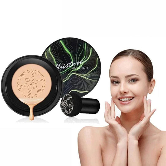 Mandotos HydraGlow Moisture Foundation in a sleek bottle, showcasing its waterproof formula ideal for all skin tones.
