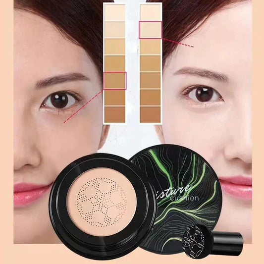 Mandotos HydraGlow Moisture Foundation in a sleek bottle, showcasing its waterproof formula suitable for all skin tones.