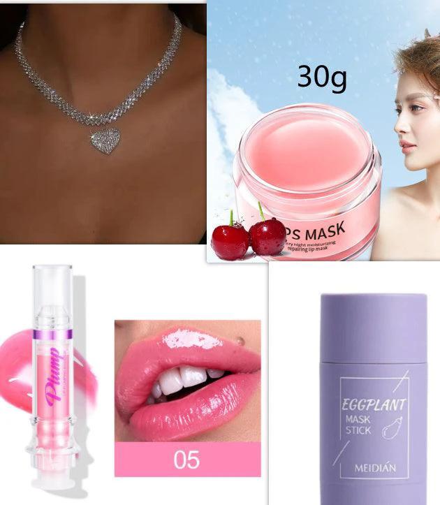 Mandotos Hydrating Lip Mask for overnight lip treatment, 20g, showing the jar with a smooth, glossy lip mask inside.