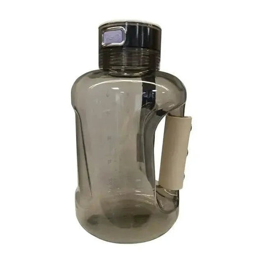 Mandotos HydroBoost sports hydration bottle with a sleek design, durable plastic body, and a secure screw-on lid for active use