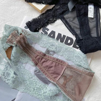 Mandotos ice silk women's seamless low waist panties, quick-drying, breathable, skin-friendly lingerie briefs.
