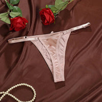 Mandotos Ice Silk women's low waist seamless underwear, quick-drying, breathable, skin-friendly lingerie briefs.