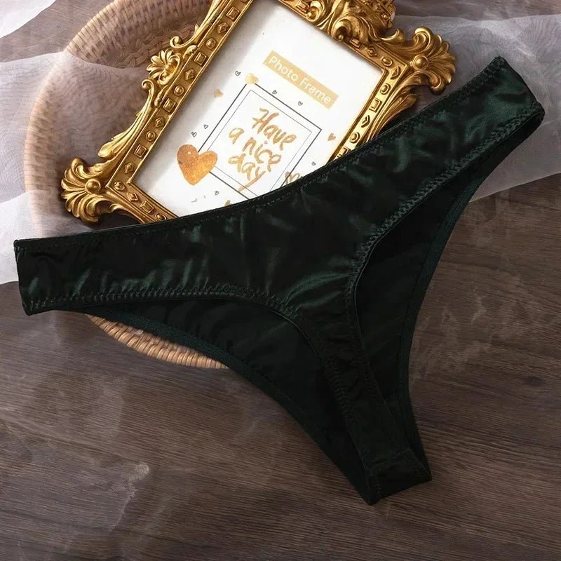 Mandotos Ice Silk women's low waist seamless panties, quick-drying, breathable, skin-friendly lingerie underwear.