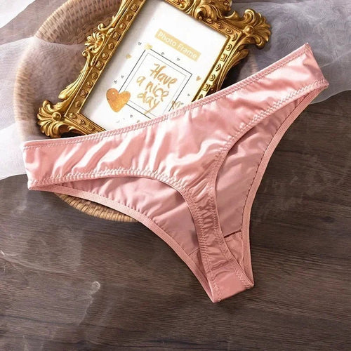 Mandotos Ice Silk women's low waist seamless panties with quick-drying, breathable, skin-friendly fabric, lingerie underwear.