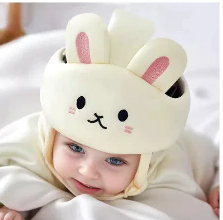 Infant safety mesh cap by MANDOTOS, lightweight and breathable hat with soft mesh material for baby protection and comfort.