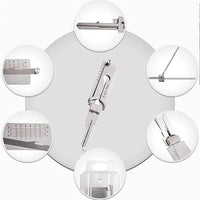 Stainless steel 1-4pcs SS001 key decoder tool pickup kit by MANDOTOS INTERNATIONAL, for lock maintenance and repair.