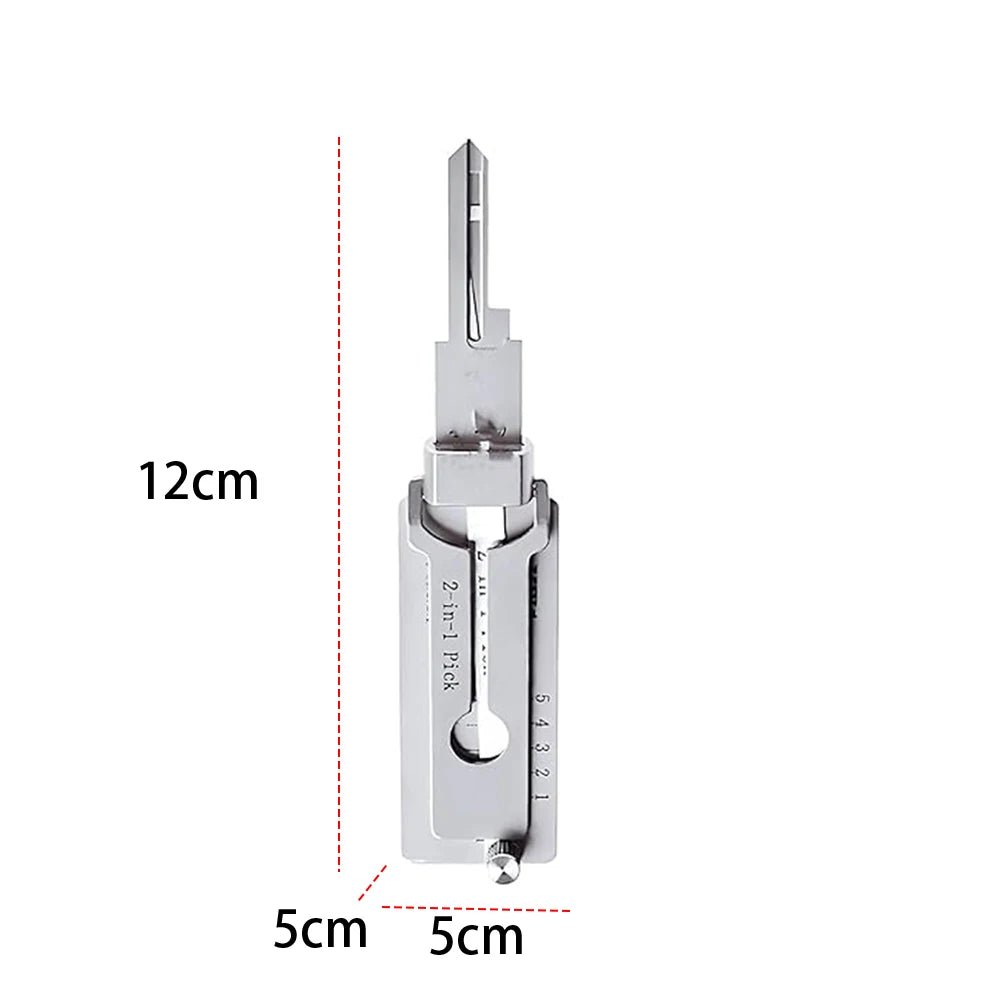 Mandotos International stainless steel 1-4pcs SS001 key decoder tool pickup hand tool kit for lock maintenance and repair.