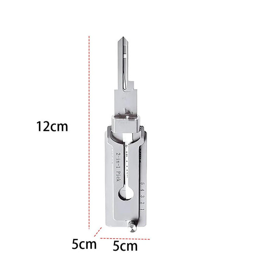 Mandotos International stainless steel 1-4pcs SS001 key decoder tool pickup hand tool kit for lock maintenance and repair.
