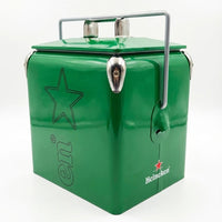 Mandotos International 13L iron square cooler for camping, beach, outdoor parties, travel, BBQ, RV, and wedding events.