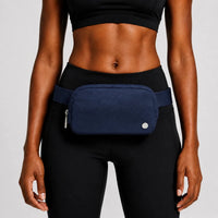 Mandotos International 1L breathable women's fanny pack ideal for travel and outdoor activities, featuring adjustable strap and lightweight design.