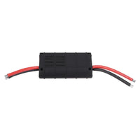 Mandotos International 200A DC LCD Power Analyzer measuring RC battery and solar system power with digital display.