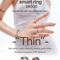 Mandotos International 2025 smart ring for women and men, narrow 6.3mm design, heart rate, stress monitor, waterproof sports ring