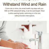 Mandotos International 2025 smart ring for women and men, 6.3mm narrow design, heart rate, stress monitor, waterproof sports ring