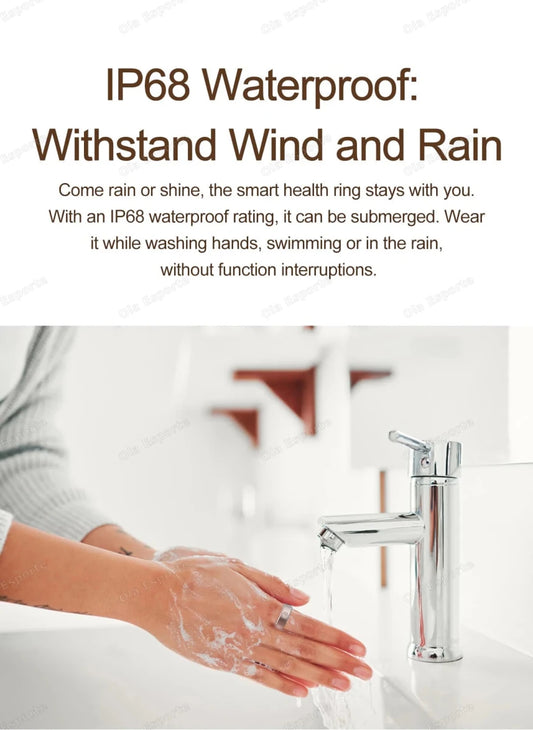 Mandotos International 2025 smart ring for women and men, 6.3mm narrow design, heart rate, stress monitor, waterproof sports ring