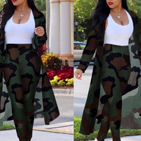 Women's two-piece cardigan set by MANDOTOS INTERNATIONAL, casual and sexy, featuring a stylish, coordinated sweater and skirt ensemble.