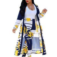 Mandotos International 2025 women's two-piece cardigan set, casual and sexy outfit, featuring a matching sweater and skirt.