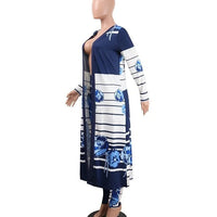 Mandotos International 2025 women's two-piece cardigan set, casual and sexy outfit, featuring a coordinated cardigan and matching top.