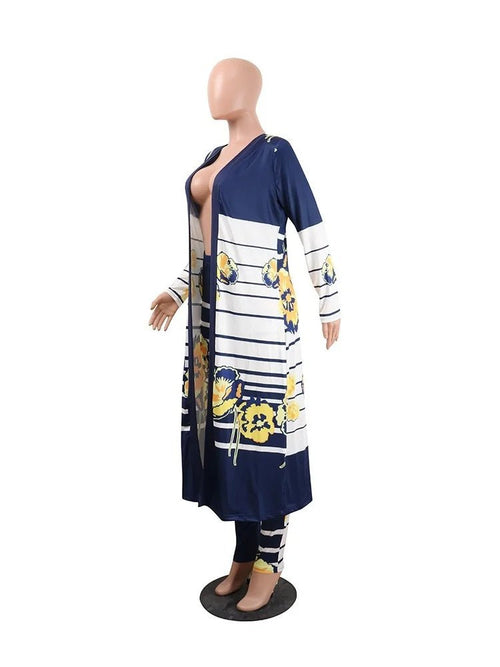 Mandotos International 2025 women's two-piece cardigan set, casual and sexy outfit with a stylish cardigan and matching bottom.