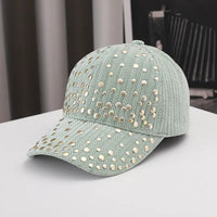 Sparkle rhinestone studded adjustable baseball cap by MANDOTOS INTERNATIONAL, suitable for women and men, outdoor sun protection.