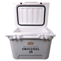 20L MANDOTOS International rotomolded portable cooler box for travel, camping, fishing, sports, and home use with sturdy design