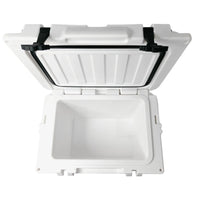 Mandotos International 20L classic rotomolded portable cooler box for travel, camping, fishing, sports, and home use.