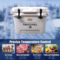 Mandotos International 20L classic rotomolded portable cooler box for travel, camping, fishing, sports, and home use.