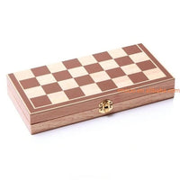 Wooden 30x30cm international chess set board by MANDOTOS INTERNATIONAL, ideal for travel and game accessories.