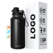 Mandotos International 32oz insulated stainless steel sports water bottle for gym, outdoor, and travel use.
