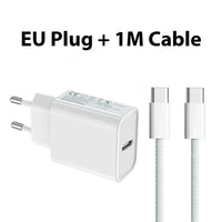 MANDOTOS International 40W PD fast charger with USB-C for iPhone 11-16 Pro Max and iPad Air, supports quick charging.