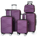 Mandotos International 5-piece family travel luggage set with vanity case, featuring elegant design, portable handles, and impact-resistant material.