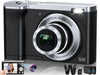 MANDOTOS INTERNATIONAL 56MP dual lens 5K autofocus camera with 10x zoom, showing the camera body and lens details.