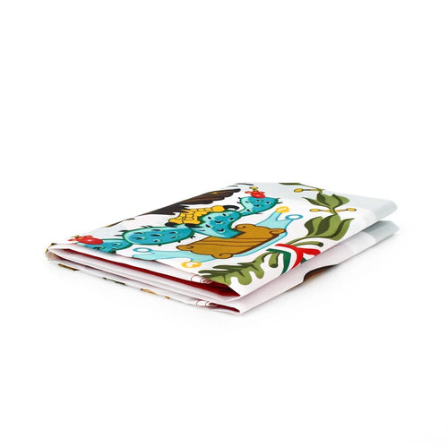 Mexican flag banner tapestry, 60x90cm and 90x150cm, by MANDOTOS INTERNATIONAL, featuring vibrant colors and detailed design.
