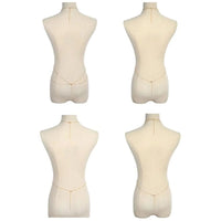 Gold tone 8-piece body chain set for women, featuring belly and waist chains ideal for summer beach bikinis and body jewelry.