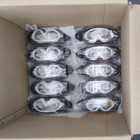 Adult Women swim goggles with clear lens and no-leaking design, sports sunglasses with a transparent frame by MANDOTOS INTERNATIONAL.