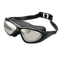 Mandotos International adult swim goggles with clear frame, no leaking lens, sports style, suitable for women.