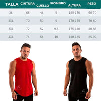 Mandotos International advanced technology athletic tank top in size XL, ideal for exercise and sports.