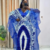 African Dashiki Ankara Maxi dress for women, traditional clothing with vibrant patterns by MANDOTOS INTERNATIONAL.