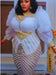 African dresses for women by Mandotos International, plus size sequin evening long dress with dashiki and Ankara styles, perfect for parties.