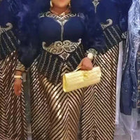 Mandotos International African long dress for women, plus size, featuring sequins, dashiki, Ankara fabric, suitable for evening parties.