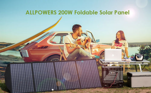 MANDOTOS INTERNATIONAL ALLPOWERS R600 portable power station with 299Wh LiFePO4 battery and 600W power output.