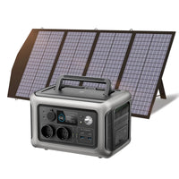 MANDOTOS INTERNATIONAL ALLPOWERS R600 portable powerstation with 299Wh LiFePO4 battery and 600W output, shown in a sleek design.