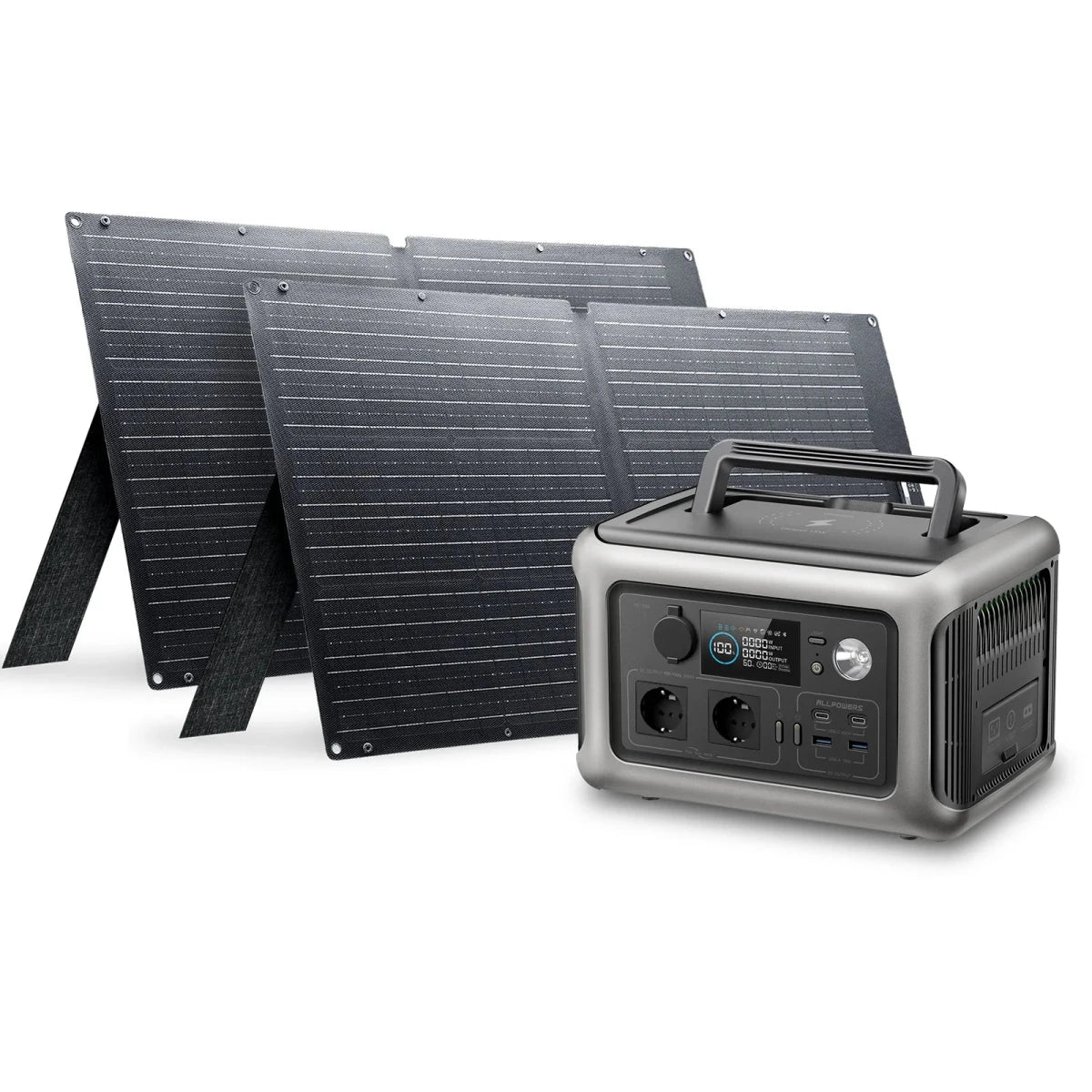 Allpowers R600 portable power station with 299Wh LiFePO4 battery and 600W capacity, compact design by Mandotos International