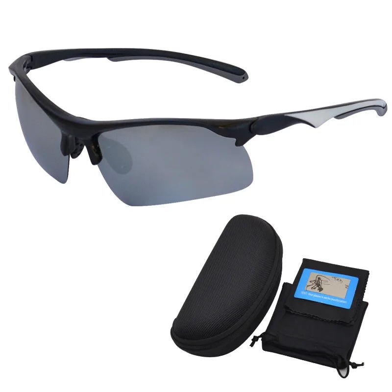 Mandotos International Anlorr polarized sport sunglasses for men, cycling and bike riding, with UV protection and sleek design.