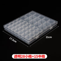 Mandotos International anti-oxidation multi-compartment jewelry storage box with organized compartments for jewelry storage.