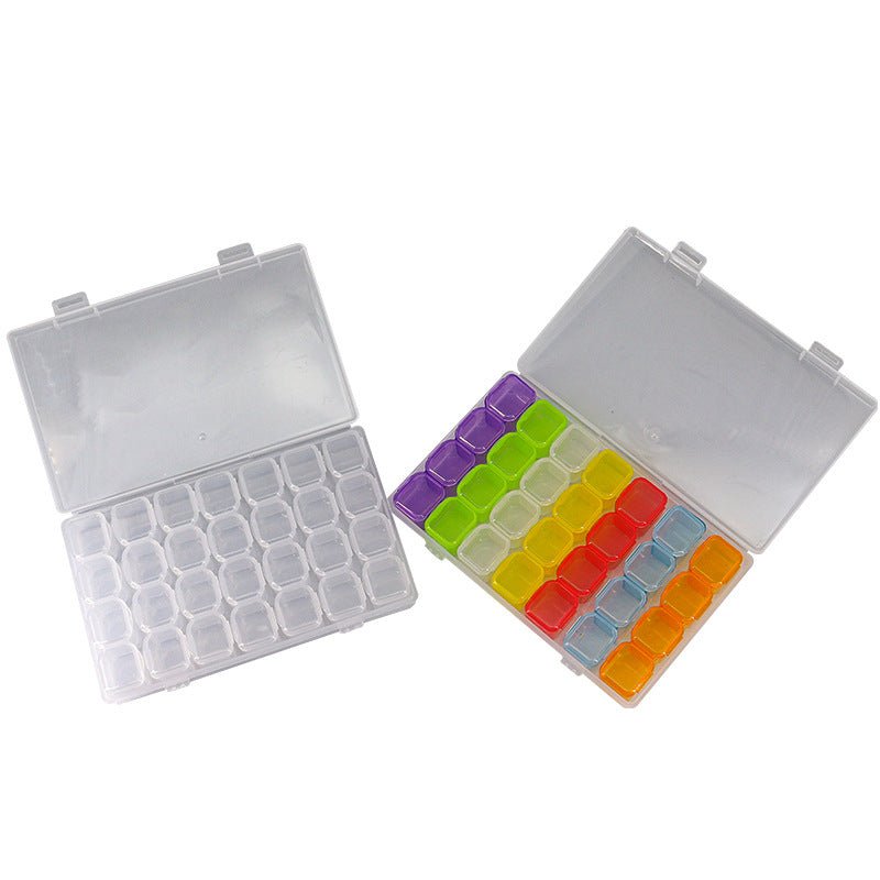 Mandotos International anti-oxidation multi-compartment jewelry storage box with organized sections for necklaces, rings, and earrings.