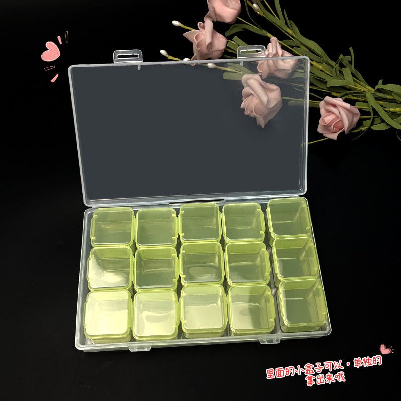 Mandotos International anti-oxidation multi-compartment jewelry storage box with organized sections for accessories and jewelry.