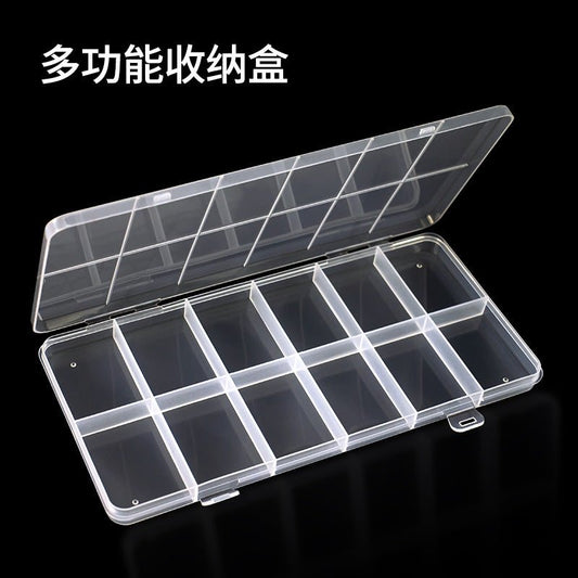 Mandotos International anti-oxidation multi-compartment jewelry storage box with organized sections for rings, necklaces, and earrings.
